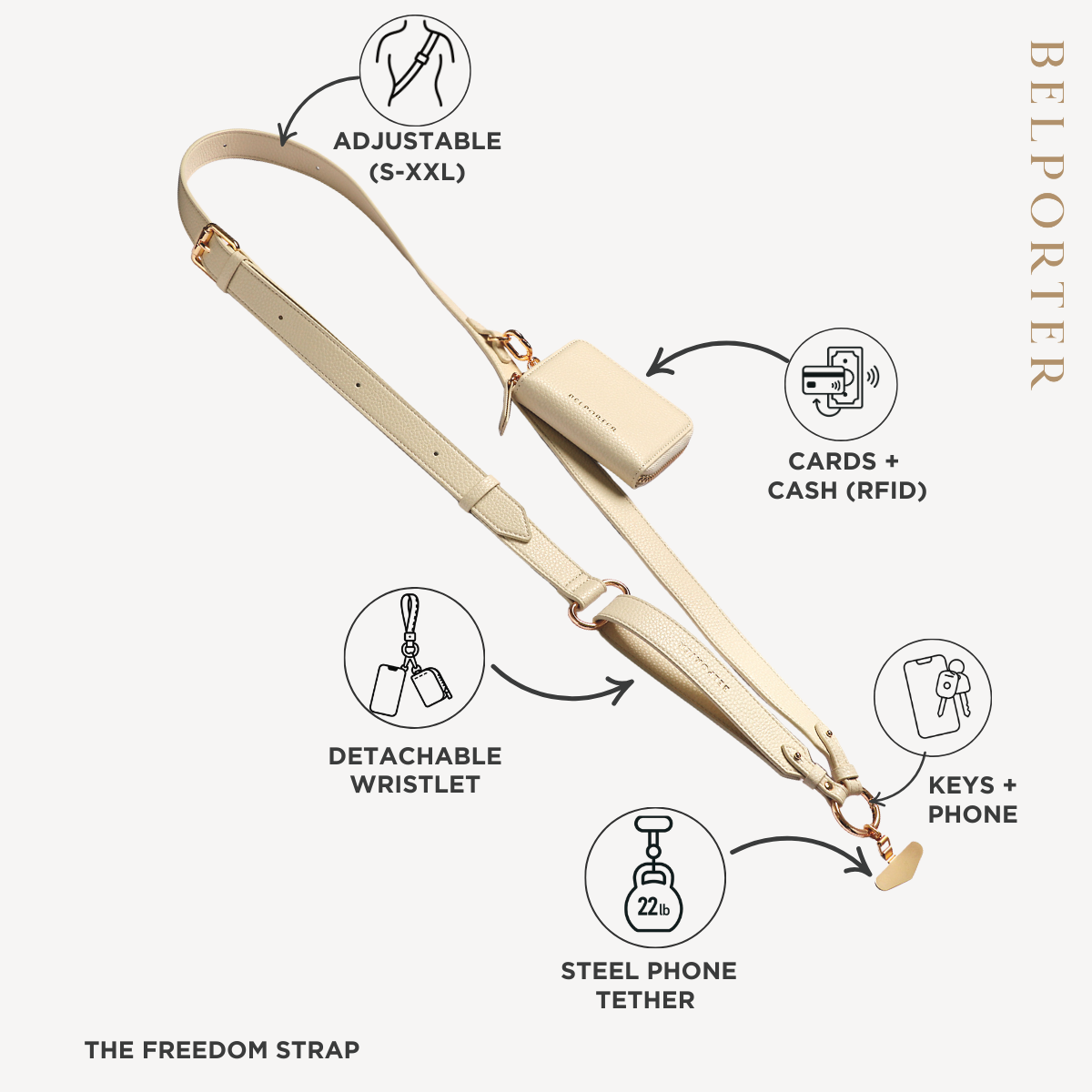 The Freedom Strap™ Vanilla Cloud